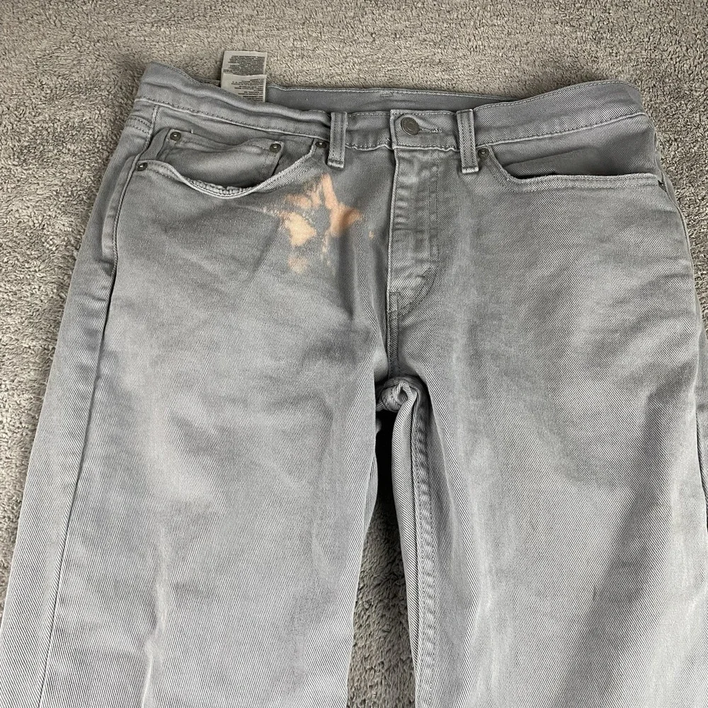 Levis 514 Slim Straight Jeans Mens‎ 34x34 Gray Mid Rise